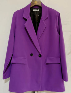 Veste blazer femme violet